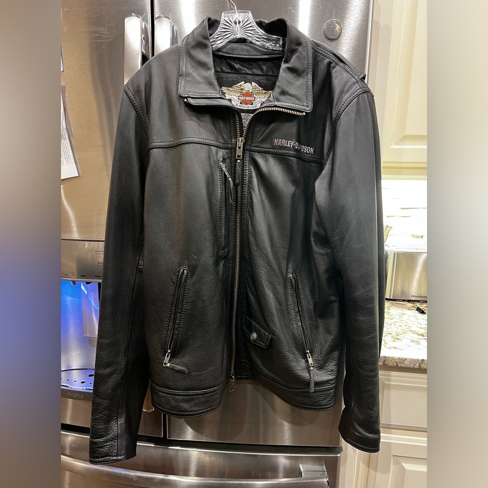 HARLEY-DAVIDSON Leather Embroidery Jacket